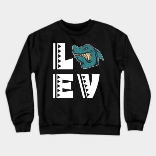 Cute love shark t shirt funny shark lover gifts for kids Crewneck Sweatshirt